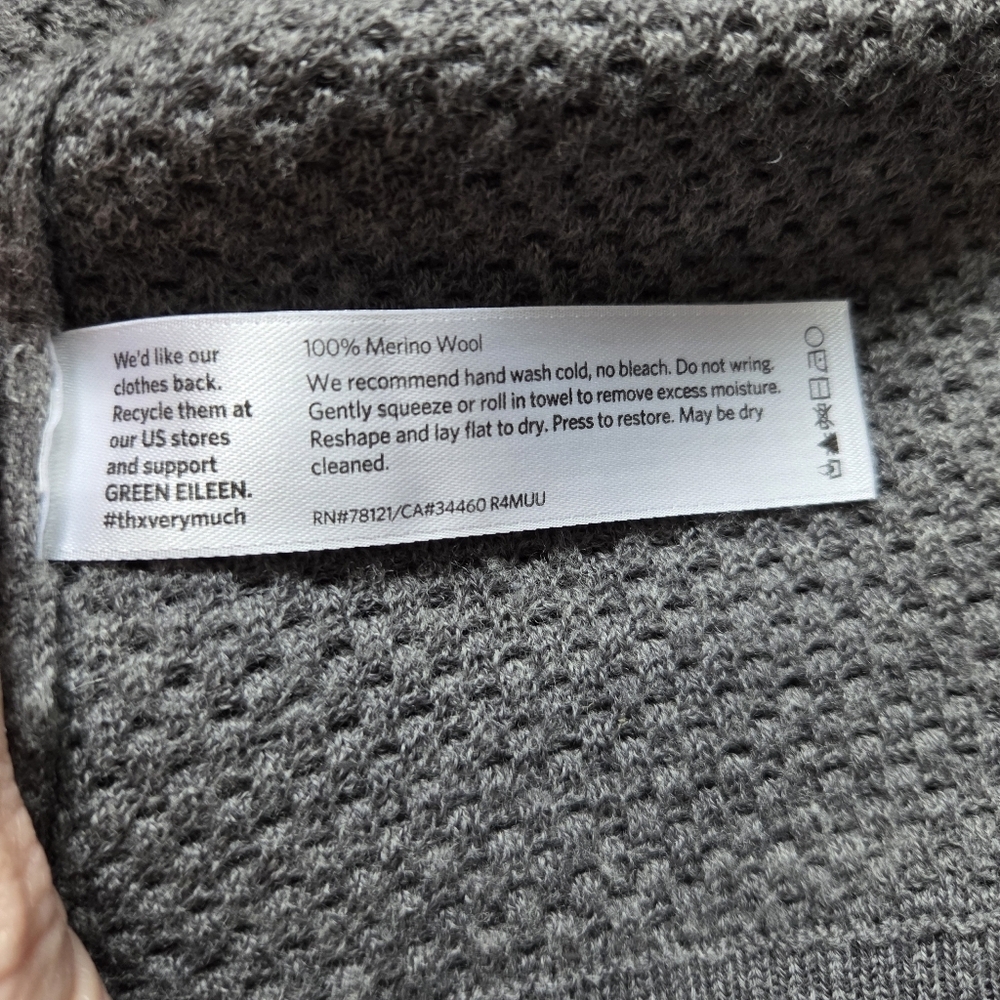EILEEN FISHER Merino Wool Sweater Vest Small - Picture 7 of 8